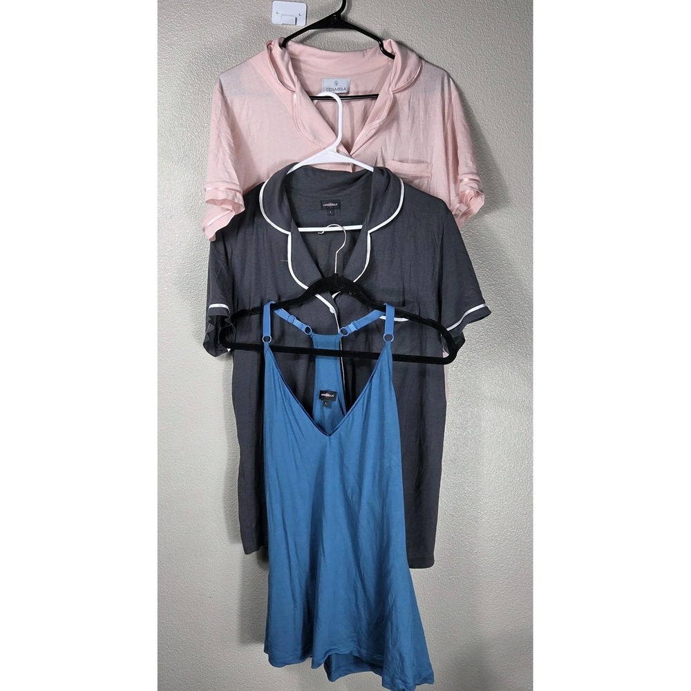 Cosabella 3 Piece Pajama Lounge Top Bundle Large Pima Cotton Modal Soft